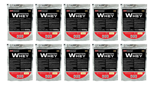 Kit 10x Whey Protein 500g Baunilha - Bodybuilders