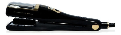 Plancha de cabello Alizz Professional Pro Seal Off Quita Horquilla negra y dorada 125V