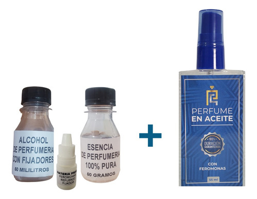 Kit Insumos Perfumeria Aceite Prepara 100ml Incluye Envase