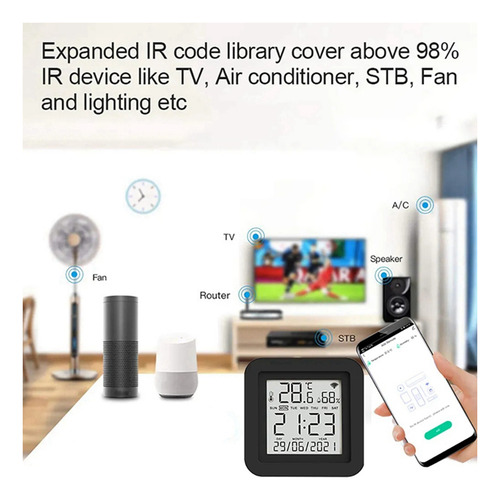 Sensor Remoto Remoto Ir Universal Tuya Smart Wifi Para Medir
