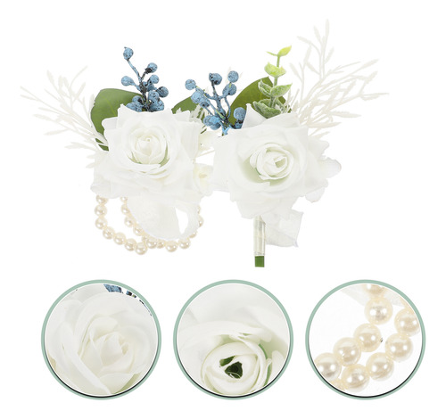 Set De Ramillete Y Ramo De Flores Artificiales Para Muñeca