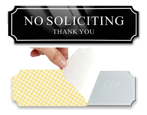 Letrero Premium De No Soliciting Para Casa, Hogar Y Oficina,