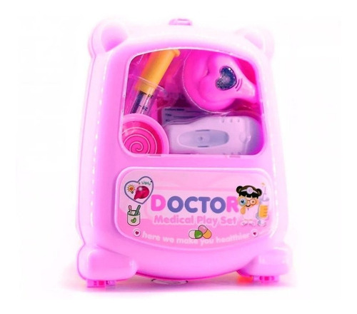 Set Valijita De Doctora Completo Juguete Con Luces Para Nena