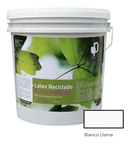 Latex Reciclado Pinturec Extracubrien Blanco Llama 4 Galones