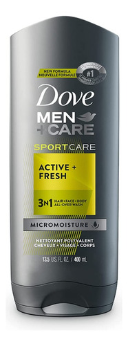 Dove Men+care Jabon Líquido Corporal Active Fresh 400ml
