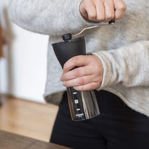 Molinillo de café manual Hario, cuchillas de cerámica, 24 g, Cor Fume