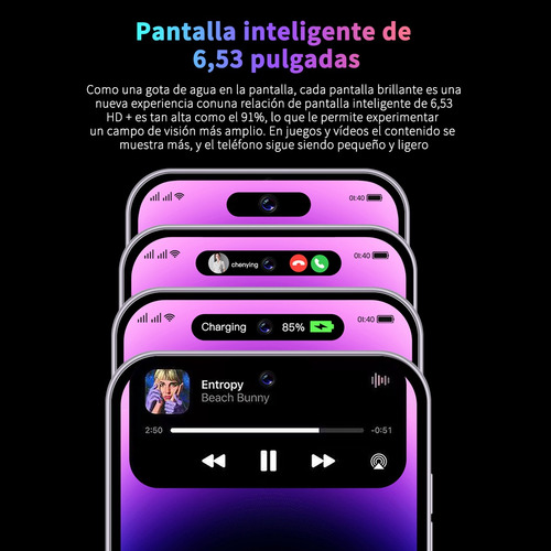 Celular Android I14 Pro Max De 6.53 Pulgadas Ram2gb Y Rom16gb