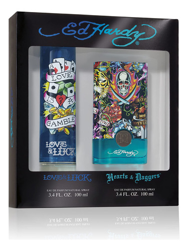 Ed Hardy Set De Fragancias De Colonia Para Hombre, Amor Y Su