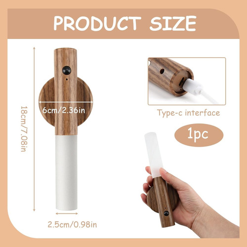 Aplique Magnetico Led Con Carga Usb Y Sensor De Movimiento