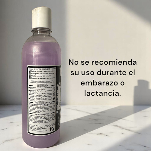 Shampoo Mujer Minoxidil Y Argan Con Biotina, Crecimiento