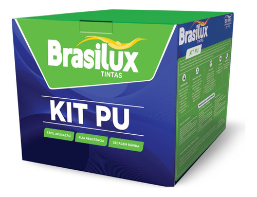 Brasilux Kit Pu Alifatico P/piso Kit 3,6 Lt Cor Incolor Brilhante