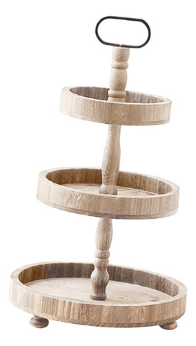 Soporte De Madera Para Pasteles, Torres Redondas Para