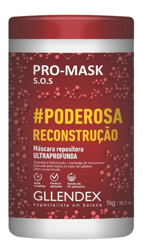 Mascara Pro Poderosa Reconstruccion Gllendex 1000ml 