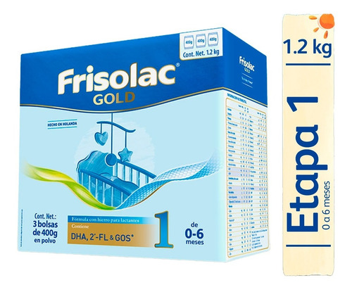 Frisolac Gold 1 Caja Con 3 Bolsas De 400gr 