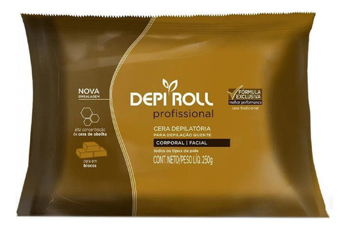 Cera Depilatória Quente Corporal E Facial Trad Depiroll 250g