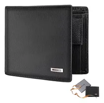 Comprar Cartera Caballero Piel Wallet Carteras Para Hombre Billetera Color Negro