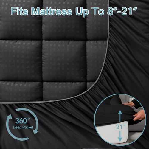 Protector De Colchon Queen Size Transpirable Y Refrescante