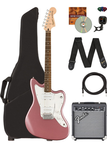 Paquete Fender Squier Affinity Jazzmaster Con Amplificador .