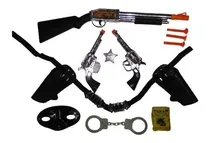 Comprar Arma Brinquedo Algema Revolver Espingarda Xerife Velho Oeste