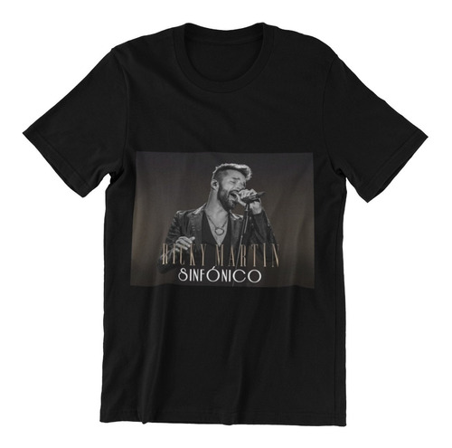 Polera Unisex Ricky Martin Concierto Gira Algodon Estampado