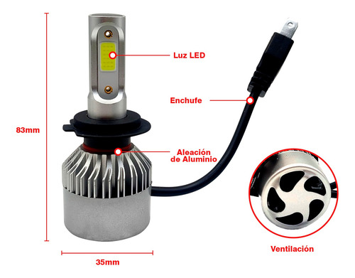 Kit Turbo Led H4 H7 36w / C6