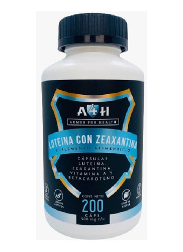 Suplemento Luteina Betacaroteno Zeaxantina 20mg 200 Cáps A4h