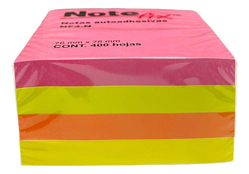 Cubo Notas Adhesivas 3m Note Fix 3x3 4x Blocks 100 Hojas C:u