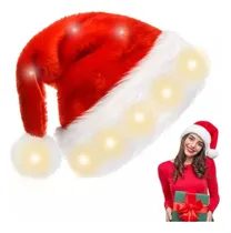 Comprar Led Gorro De Papá Noel Gorros Fiesta Navidad Gorros Navideño