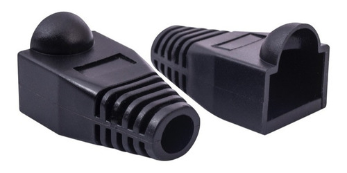 Atlanticswire Capuchon Rj45 6mm Negro Bolsa 100 Unidades