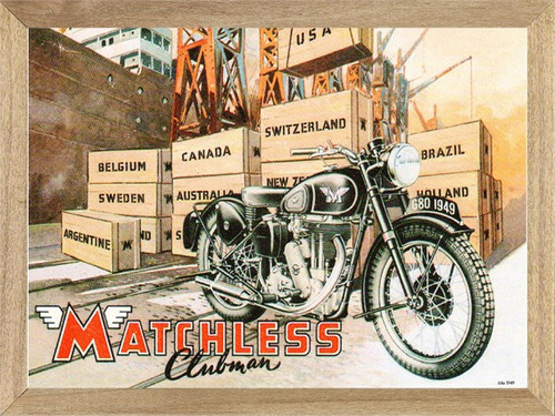 Motos Antiguas Cuadros Posters Carteles   L258