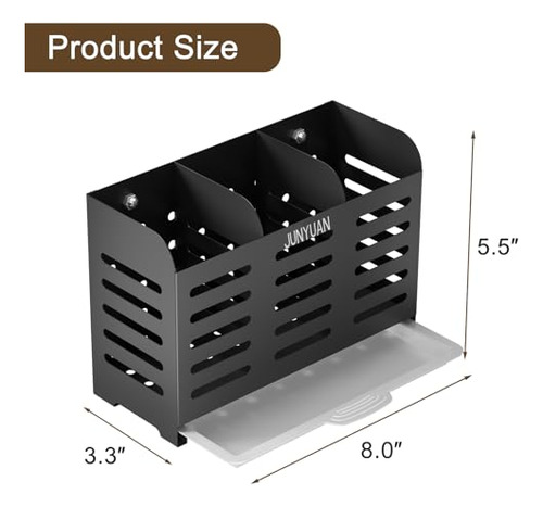 Soporte Utensilios Cocina 3 Compartimentos, Estante Secado M