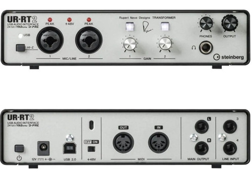 Placa De Audio Interface Steinberg Ur-rt2 Ruper Neve