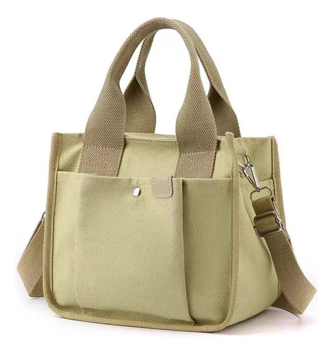 Bolso De Lona Multicapa Para Mujer, Bolso De Mano Para Mujer