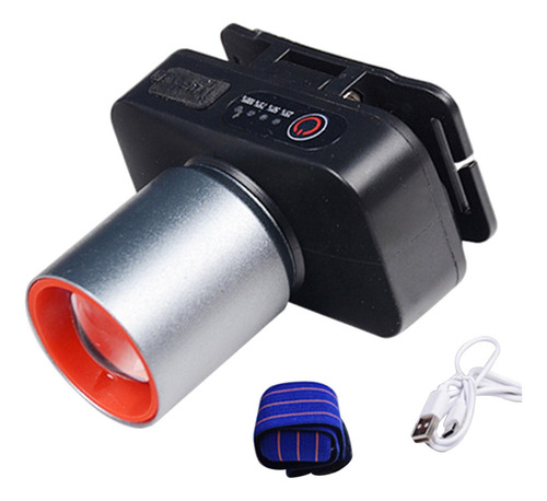 Linterna Frontal Led Impermeable Con Enfoque Ajustable Para
