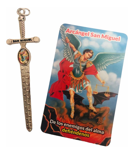 Espada De San Miguel Arcángel Para Protección 9cm De Largo