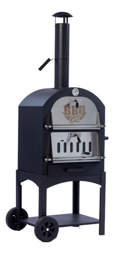 Horno De Campo Leña O Carbon Piso Refractario Bbq Premium