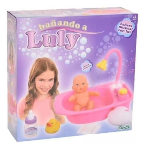 Bañando A Luly Con Ducha Real Agua Accesorios  Ditoys Bebote