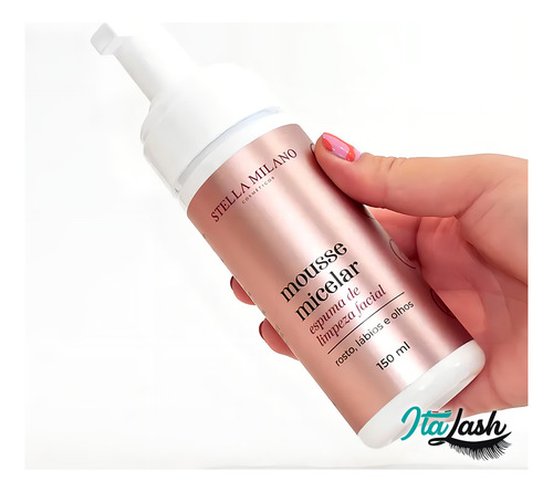 Mousse Micelar Stella Milano Espuma de Limpeza facial 150ml