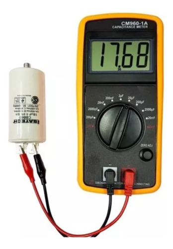 Medidor Digital Capacimetro Capacidad Profesion 20mf Guiller Color Amarillo