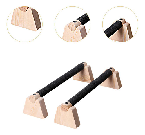 2pcs Push Up Bar Parallettes Bar Para Adultos Não 40cm
