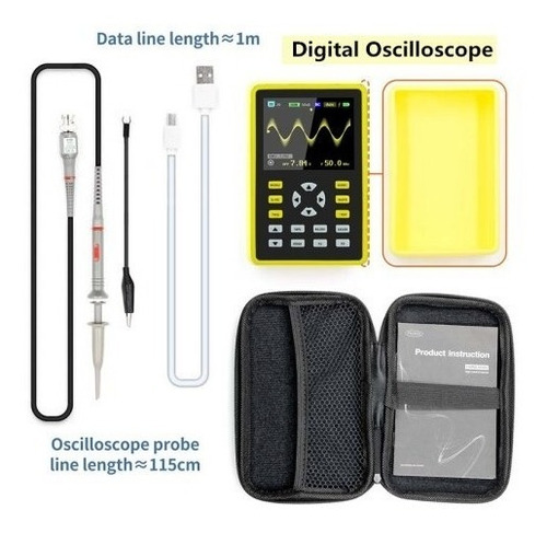 Osciloscopio Digital Fnirsi-5012h 100mhz 500 Ms/s 2.4