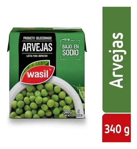 Arvejas Tetra Wasil 340 Gr (3 Unidad)super