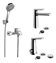 Comprar Combo Griferia Fv Monocomando Aromo Bidet Lavatorio Ducha C