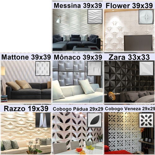Forma Gesso 3d E Cimento Abs Molde Plástico Fdg Pra Parede