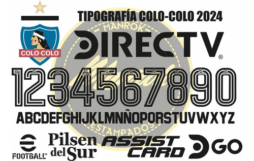 Tipografía Fuente Colo Colo 2024