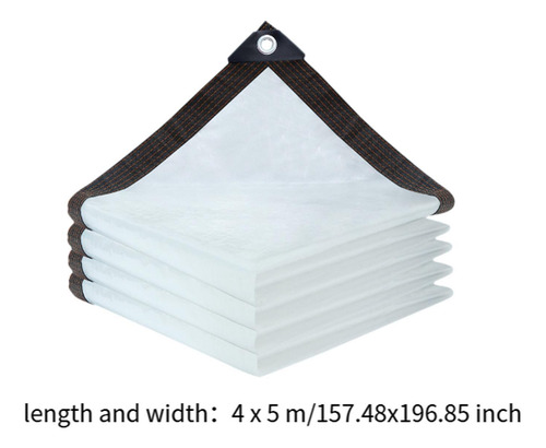 Lona Transparente Multiusos Para Cubrir Plantas, 4x5 Metros
