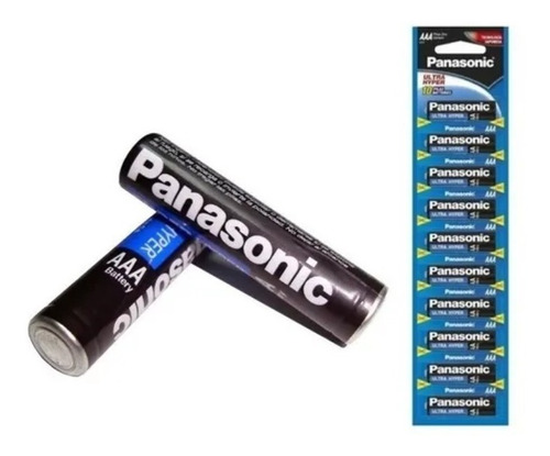 Pilas Panasonic Aaa Zinc Carbón Pack 10 Unidades 1.5 V