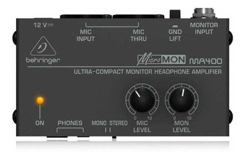 Imagen 1 de 11 de Amplificador Auriculares Behringer Ma400