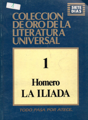 Unionlibros | La Ilíada (de Homero) (filosofía) #122 (Usado)