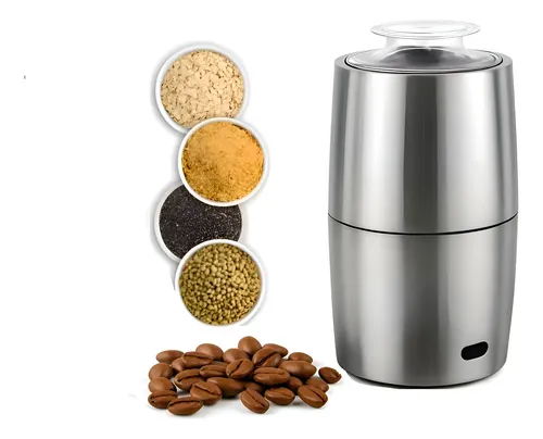 Moedor Elétrico De Café E Temperos Sokany 200w Aço Inox Prateado 220v